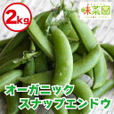 【ふるさと納税】 野菜 スナップエンドウ 2kg オーガニック 有機栽培 有機野菜 JAS認証 ヴィーガン常備菜 副菜 サラダ