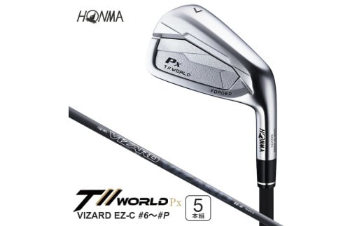SHG0079　本間ゴルフ T//WORLD Px EZ-C IRON #6～#P 5本組 ゴルフクラブ ツアーワールド アイアン