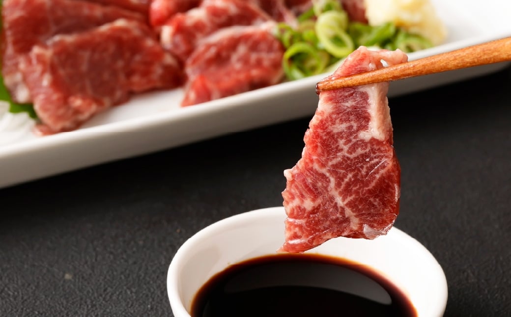 熊本 馬刺し 極上霜降り 大トロ 500g (50g×10個) 馬肉 たれ 生姜
