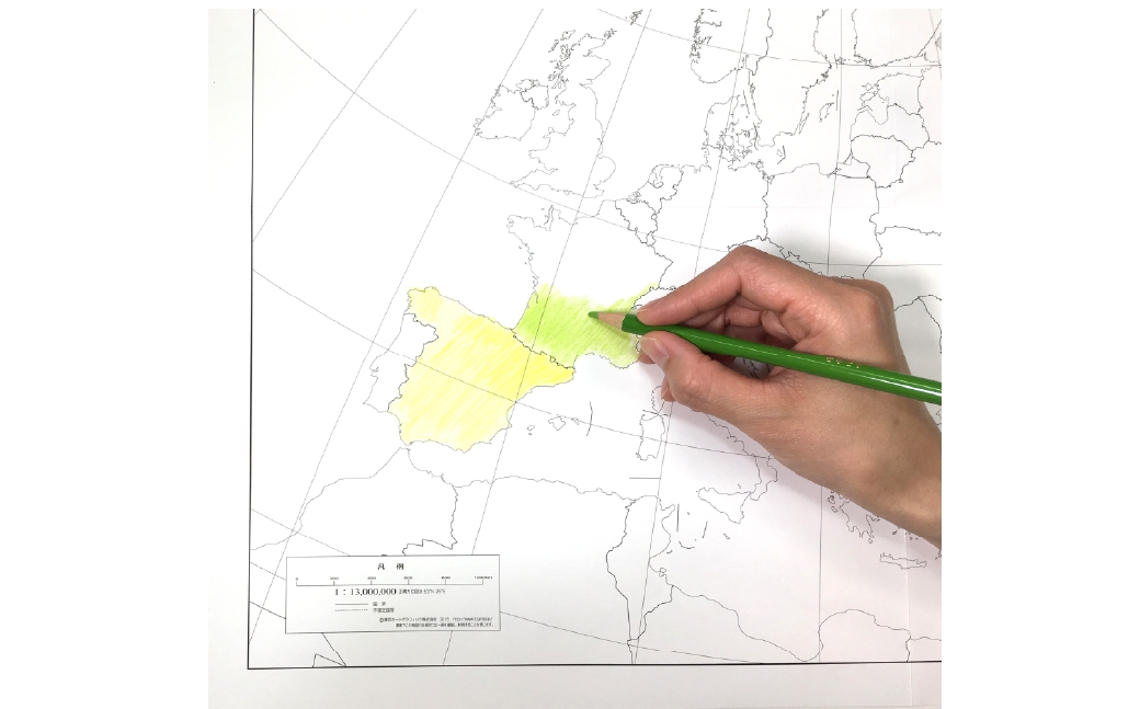かきこみ式地図学習セット