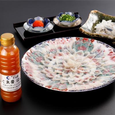 ふるさと納税 新宮町 日本料理てら岡・虎ふぐ刺し(2〜3人前).EF004