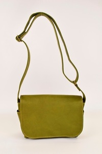 【minca】栃木レザーのショルダーバッグ01S 斜めがけ ミニサイズ ソフトな手触り/Shoulder bag 01/S/オリーブ　545【かばん ファッション 人気 おすすめ 】