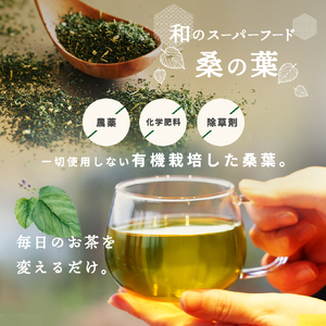 a1024 有機桑茶 (100包)【わくわく園】桑の葉 オーガニック 桑茶 健康茶 ハーブ マルベリー ノンカフェイン