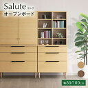 【ふるさと納税】選べる オープンボード Salute サルテ 幅80cm 100cm NA ナチュラル ベージュ DK ダーク ブラウン 家具 収納 書棚 本棚 完成品 【北海道・東北・沖縄・離島不可】 CN-S0009 CN016-NA CN016-DK CN019-NA CN019-DK