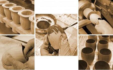 【天然木の漆塗り漆器 ぐい呑み】手作り 漆器 のどか すず波 ぐいのみ 欅 天然木 ぐい呑み 本漆 摺漆 ぐい呑み ぐい飲み 酒器 伝統工芸 京都 ぐい呑み 京漆器