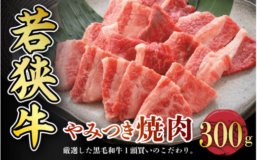 
若狭牛やみつき焼肉 300g スタミナUP！健康長寿！【若狭牛 国産和牛 黒毛和牛 黒毛和種 ブランド牛 和牛 肉 牛 牛肉 モモ肉 ばら肉 焼き肉 坂井市 福井県産 国産 冷凍 人気】 [A-2202]
