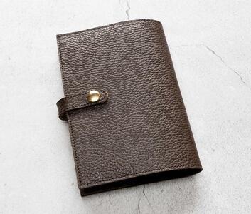 maf pinto (マフ ピント) 手帳カバー＆ブックカバー チョコレート ADRIA LINE レザー 本革 日本製