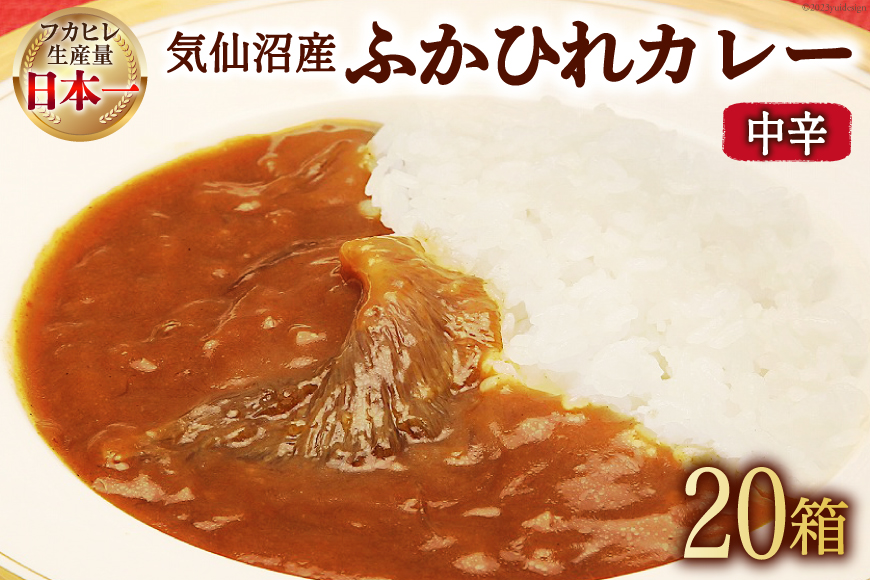 気仙沼産 ふかひれカレー 180g×20箱 [気仙沼市物産振興協会 宮城県 気仙沼市 20563457] カレー レトルト かれー 食品 レビューキャンペーン