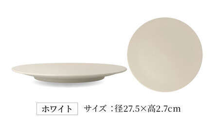 【美濃焼】[軽量食器] YOUHEN 27㎝フラットプレート 4枚セット (ホワイト×2 ブラック×2 )   多治見市 / 井澤コーポレーション 食器 プレート 皿[TBP222]