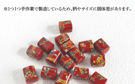若狭塗イヤリング BLOMINA(朱色) / イヤリング 若狭塗 伝統工芸品 小浜 / 若狭塗センター[BFEE003]