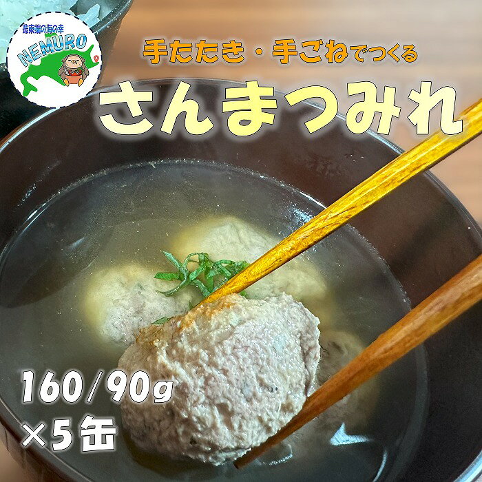 【ふるさと納税】 [北海道根室産]さんまつみれ水煮160g×5缶 G-78012