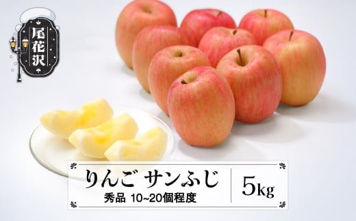 
            りんご サンふじりんご 5kg (10～20個程度) 秀品 11月中旬~12月中旬頃発送 山形県産  フルーツ 果物 佐竹物産 sb-risfx5
          