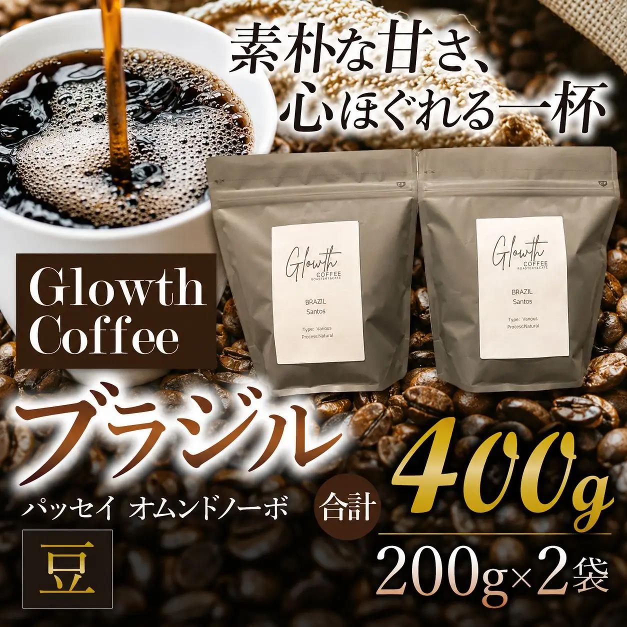 ブラジル パッセイオ ムンドノーボ コーヒー ( 豆 ) 400g ( 200g ×2 )