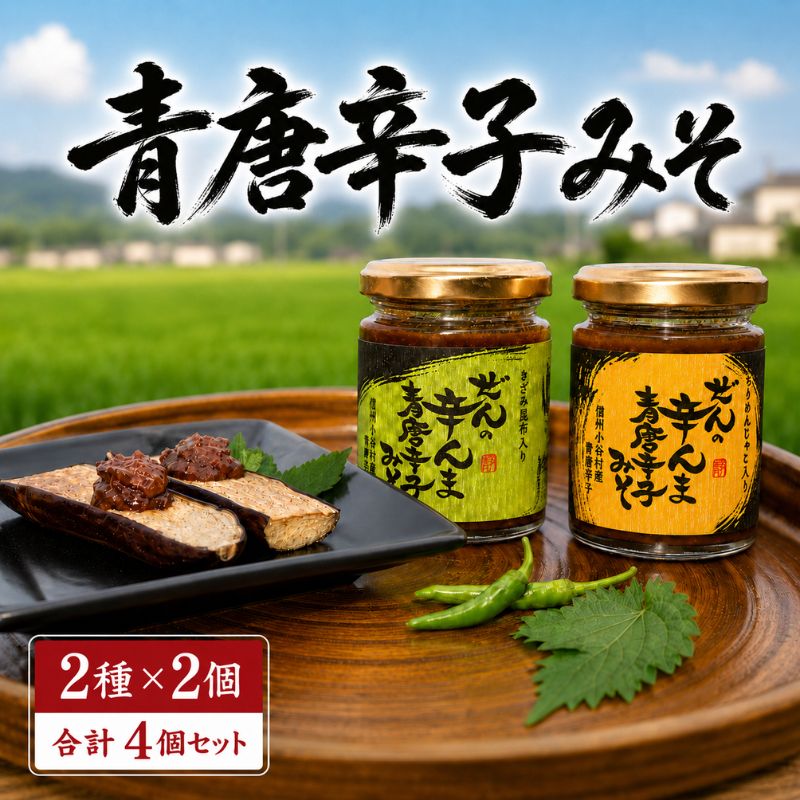 【ふるさと納税】 ぜんの辛んま 青唐辛子みそ 詰合せセット / 味噌 詰め合わせ セット 食べ比べ ご飯のお供 万能 おかず