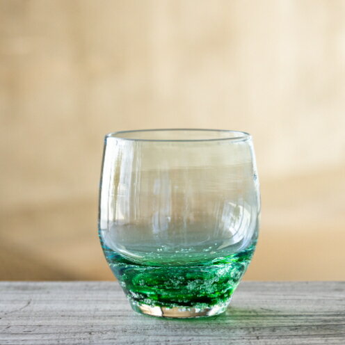【ふるさと納税】【RYUKYU GLASS WORKS 海風】バドロック＜緑＞