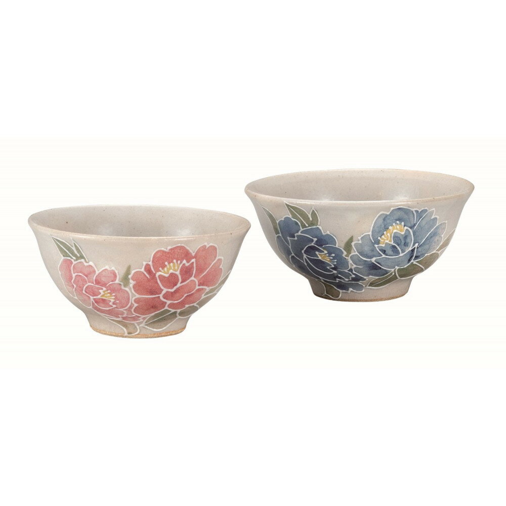 【ふるさと納税】九谷焼　組飯碗・香華　相川志保（2個セット）