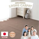 【ふるさと納税】【江戸間8畳】ベーシックカラーリビングカーペット ブラウン(ストーリー8畳BR)【1493394】