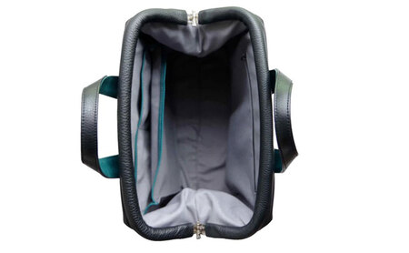 バッグ NANAKO300 ブラック×ピンク 牛革 ハンドバッグ トートバッグ VALLEYSHELL 青梅市