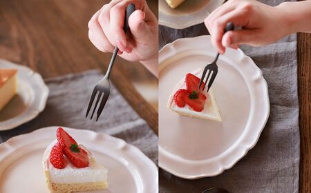 96【KURO】黒染めカトラリーデザートセットざらざら スプーン フォーク ステンレス製 燕三条製 新生活 ギフト 一人暮らし おしゃれ キッチン ティータイム おもてなし【010S755】