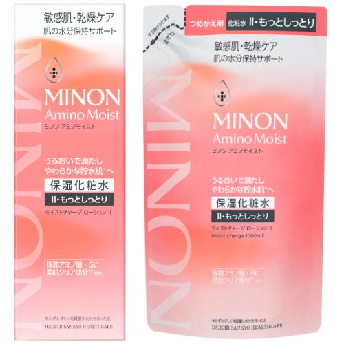 
                  【25159】ミノン アミノモイスト モイストチャージ ローション IIもっとしっとりタイプ１本、詰替用１個セット
                