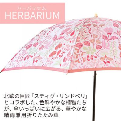 ふるさと納税 西桂町 婦人折りたたみ傘 StigL. ハーバリウム(ピンク)　槙田商店の職人が作る日本製の晴雨兼用婦人傘 |  | 01