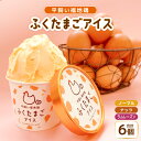 【ふるさと納税】平飼い福地鶏「ふくたまごアイス」6個セット 【お好きな味をお選びいただけます】ノーマル/ラムレーズン/ナッツ/3種アソート 【アイス アイスクリーム洋菓子 スイーツ お菓子 デザート 詰め合わせ セット 贈答 プレゼント ギフト 人気 お中元 夏ギフト】