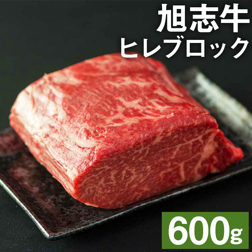 【ふるさと納税】旭志牛 ヒレブロック 600g お肉 牛肉 ヒレ ステーキ ブロック 菊池ブランド牛 冷凍 送料無料《90日以内に出荷予定(土日祝除く)》