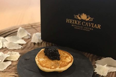 【桐箱入り】宮崎HEIKECAVIAR 20ｇ ブリニセット 【チョウザメ】 キャビアが初めての方でも分かりやすく 食べやすい オススメセット 【世界三大珍味×日本三大秘境】