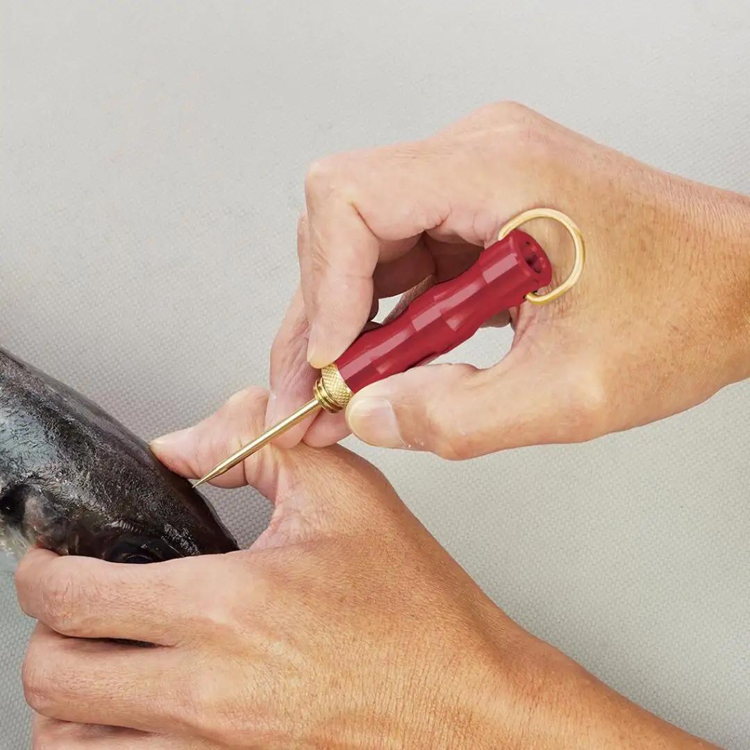 [ベルモント] FISH PICK 一撃コンパクト (レッド) フィッシュピック 脳締め 脳天締め 小魚 フィッシング 魚 釣り フィッシング用品 アウトドア 燕三条製 【011S196】