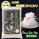 【ふるさと納税】令和6年産（定期便）魚沼産コシヒカリ定期便 5kg2袋×6回（隔月お届け）（JA魚沼）60kg 白米 JA152P327