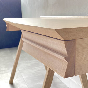 松永工房 MASTER PIECE デスクＮ135 ナチュラルカラー モダンテイスト シンプルデザイン 木製 デスク オフィス ホームユース 書斎 パソコンデスク 北欧モダン ワークペース マスターピ