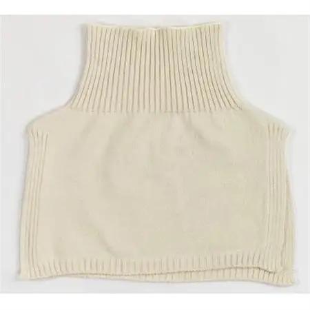 日本製 オーガニックコットン ネックウォーマー (つけ襟) 生成 (6650-7374)【1618065】