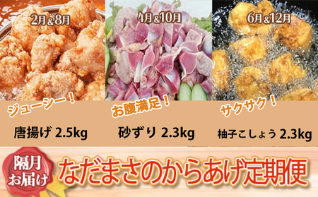 定期便 約2kg×6回  唐揚げ からあげ 唐揚げ 定期便 惣菜 定期便 NDMT017