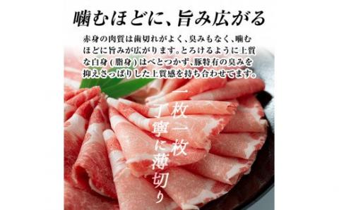 B-008 霧島産黒豚しゃぶしゃぶ肉セット 【富士食品】