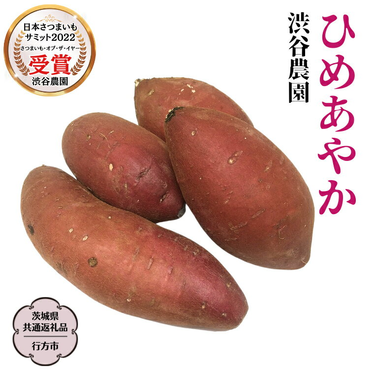 【ふるさと納税】ひめあやか 〈 選べる内容量 〉 【茨城県共通返礼品／行方市】 2025年11月から発送開始 渋谷農園 さつまいも いも 芋 焼き芋