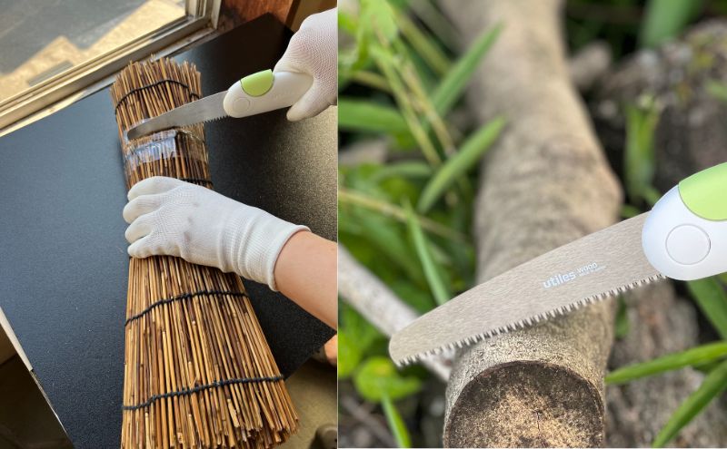 ユーティレス　ペティソー２本セット（クラフト用、ウッド用)　折り畳み コンパクト 用途別 のこぎり 鋸 DIY アウトドア