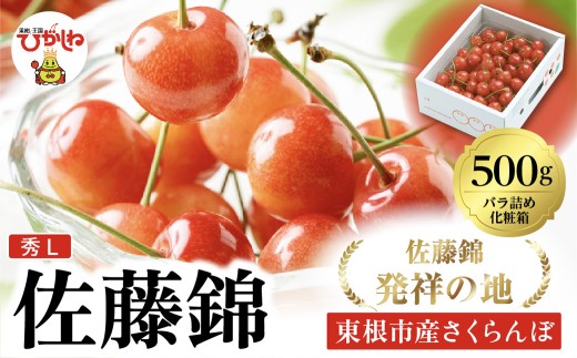 2026年 東根産さくらんぼ「佐藤錦」500gバラ詰め 秀品 Lサイズ 東根農産センター提供 山形県 東根市 hi027-221