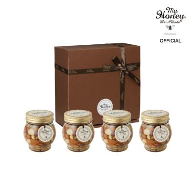 ふるさと納税 北栄町 MYHONEY　ナッツの蜂蜜漬け200g　4個セット