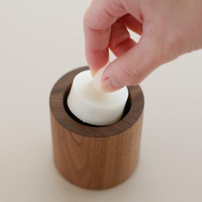 ふるさと納税 岡山市 木製キャンドルホルダー チューブ型 ウォールナット |  | 03