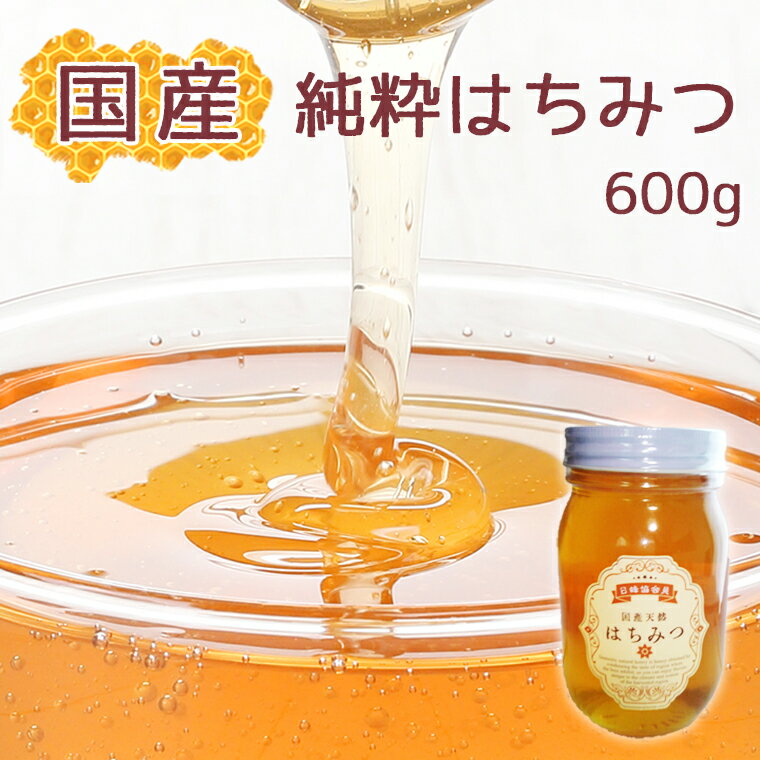 【ふるさと納税】国産 純粋 はちみつ 600g 蕃昌みつばち倶楽部