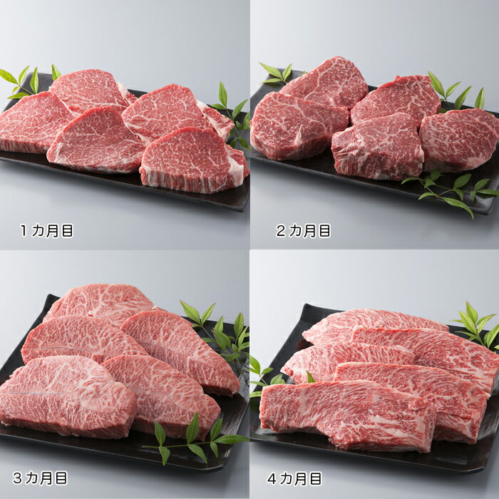 大吉商店 近江牛赤身希少部位ステーキコースB（頒布会4カ月） ［高島屋選定品］
