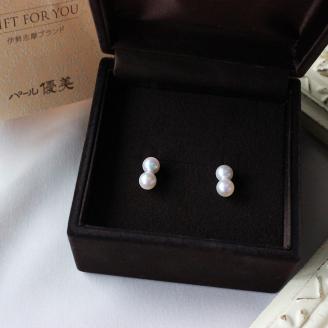 パール優美 アコヤ真珠 5.5～6mm ピアス (K18) アクセサリー ベビーパール 真珠 伊勢志摩 志摩 ギフト パール 母の日 ホワイトデー クリスマス 入学式 卒業式 成人式 結婚式 志摩産 