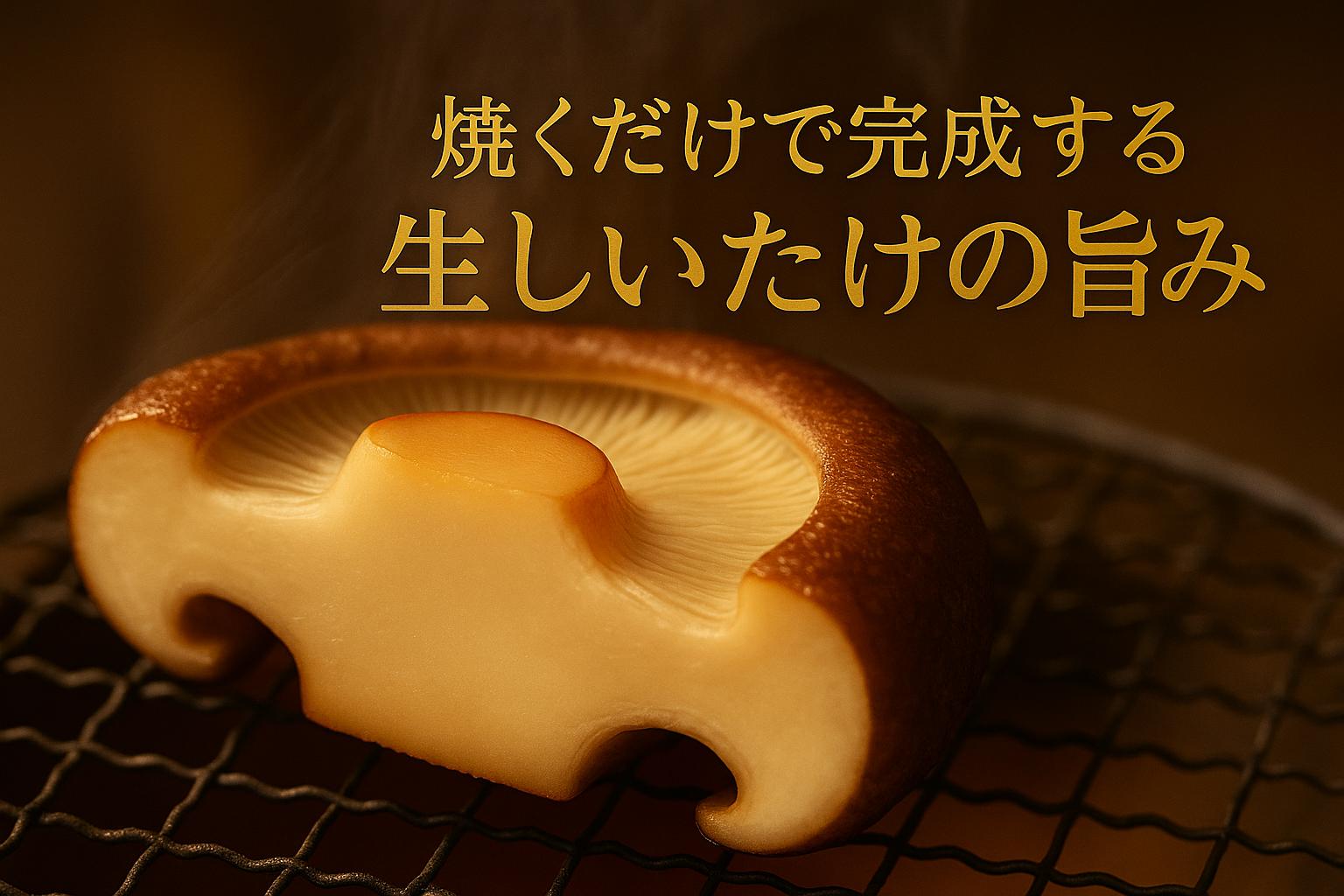 焼くだけでごちそう。肉厚、旨みたっぷりの奈良県川西町産生しいたけを贅沢に味わってください。