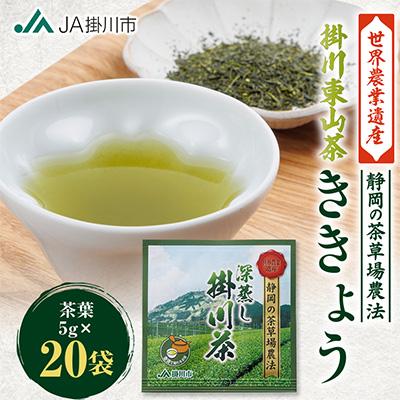 ふるさと納税 掛川市 掛川東山茶「ききょう」茶葉　5g×20袋