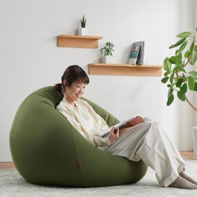 ふるさと納税 岡崎市 【ハナロロ】 ビーズクッション メガオニオン360リットル ニットカバー付(チャコールグレー) |  | 02