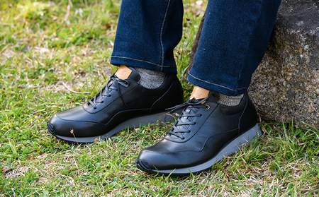 ゴラックジャパンメイド馬革シューズGLK2002（ブラック） 26.0cm