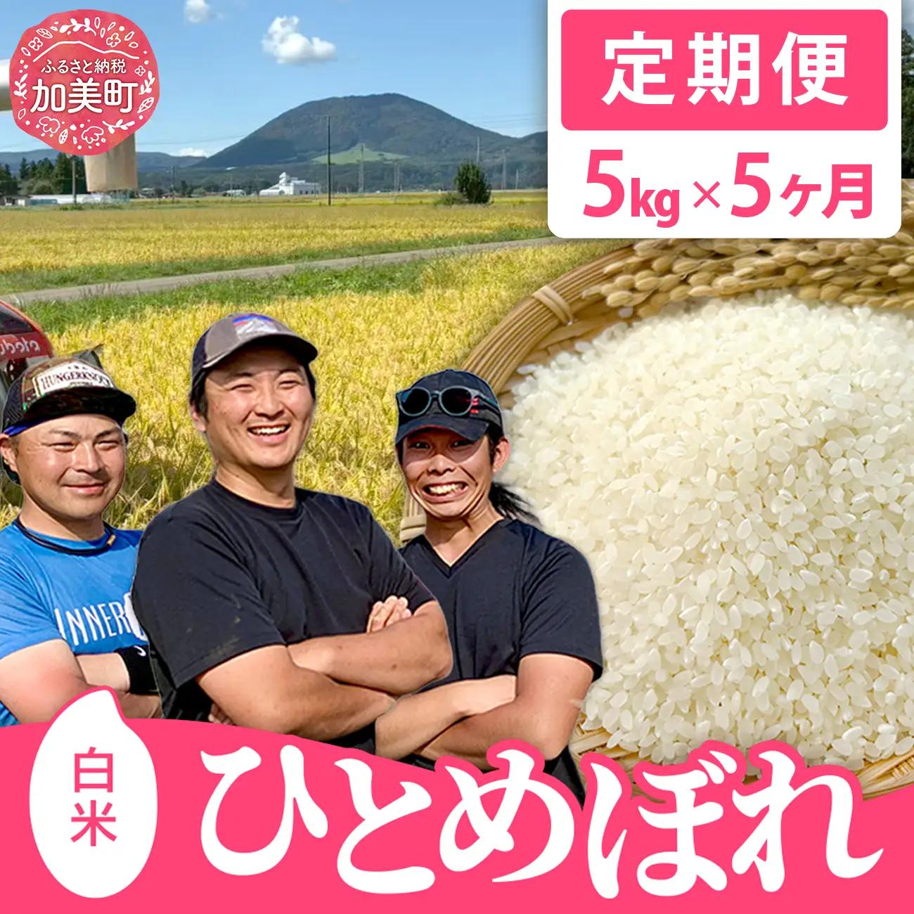 令和8年産 ひとめぼれ 5kg×5回定期便 ひとめぼれ