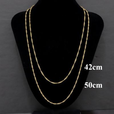 ふるさと納税 山梨市 K24純金ワイドスクリュー30チェーンネックレス42cm |  | 02