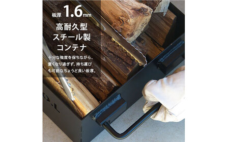 M.O.L 極厚スチール製コンテナボックス タフコンL＋フタ付き MOL-X30L-SET [VBZ005] コンテナ キャンプ キャンプ用品 ギア アウトドア