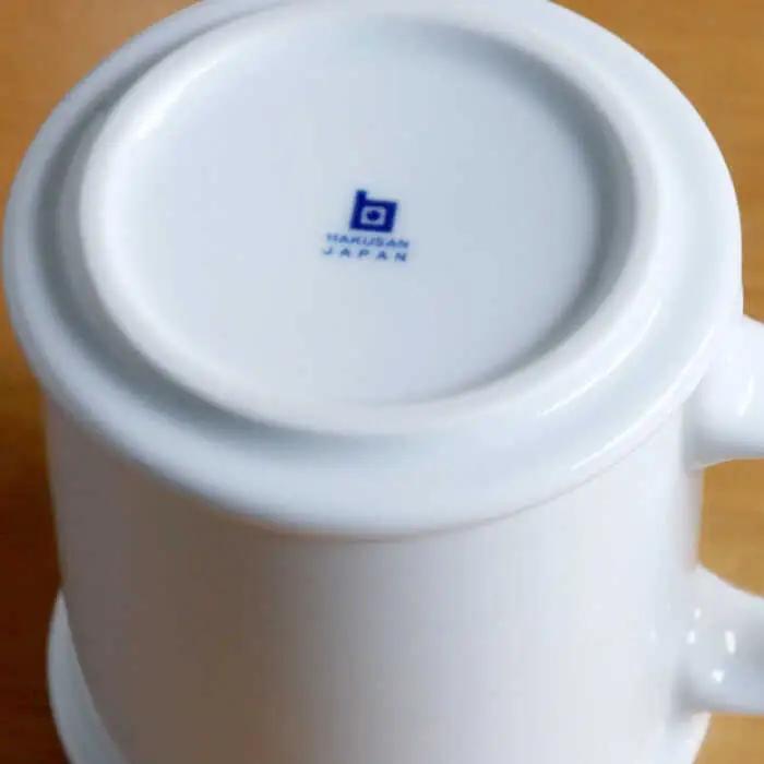 【白山陶器】【H型シリーズ】マグ 白磁 1ピース【波佐見焼】[TA199]